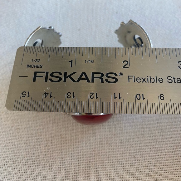 🦩🎄🥰 Host Pick 🥰🎄🦩 Silver & Carnelian Cuff Bracelet - Picture 12 of 14